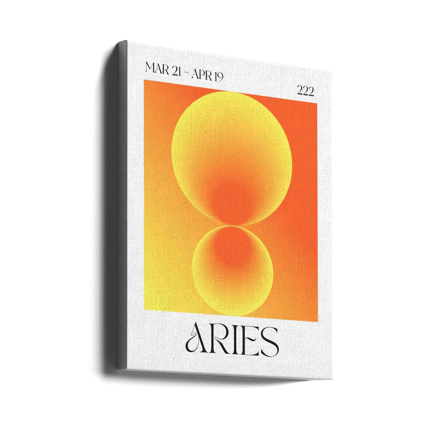 Verloopcirkels in oranje tinten | Canvasprints