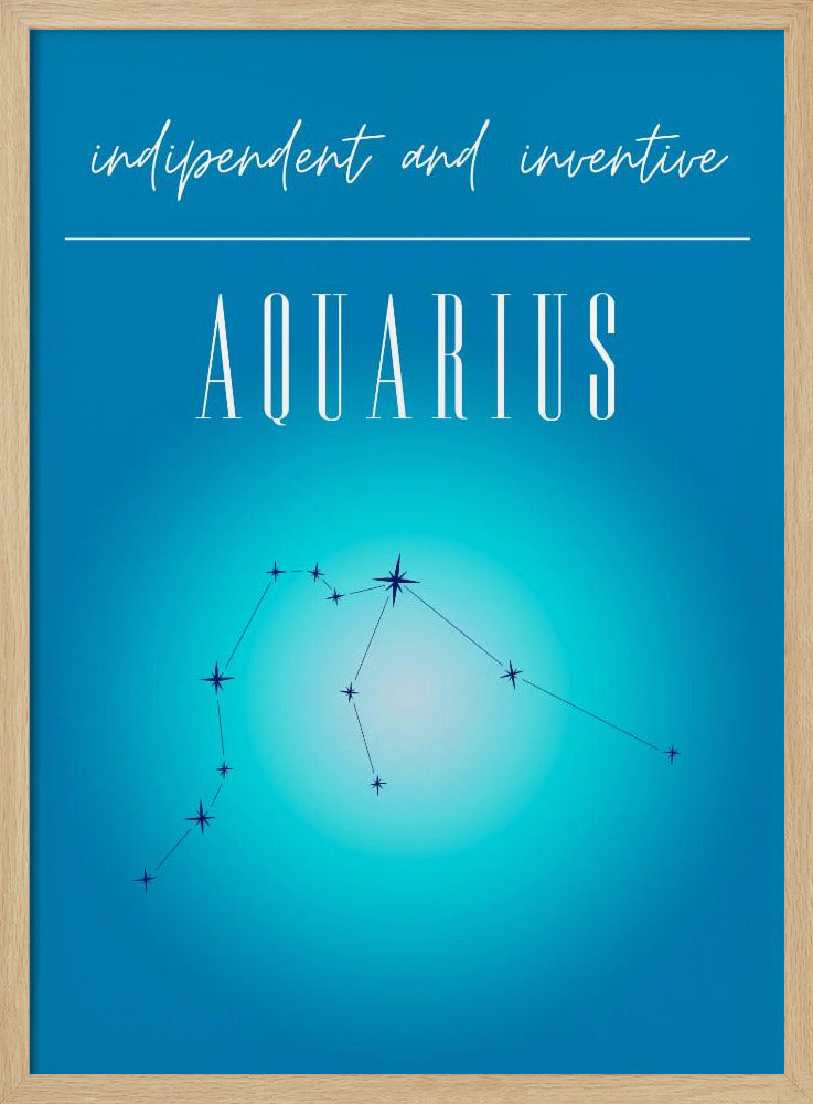 Aquarius Zodiac Print Art | Poster