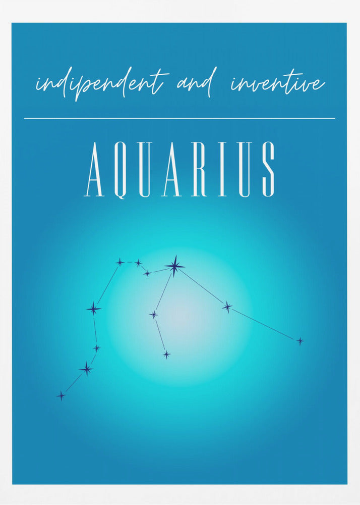 Aquarius Zodiac Print Art | Poster