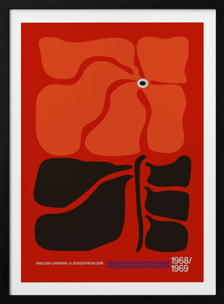 English Gardens Red/Orange | Poster