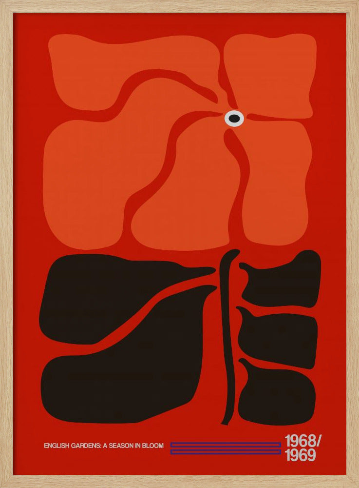 English Gardens Red/Orange | Poster
