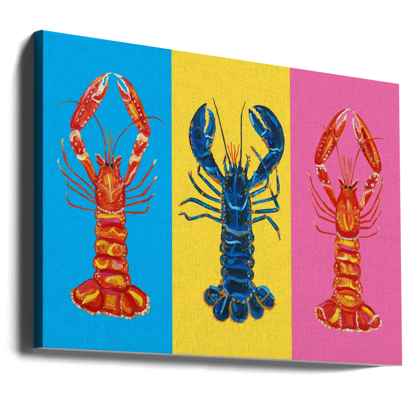 Lobster Langoustines Pop Art | Tableaux sur Toile