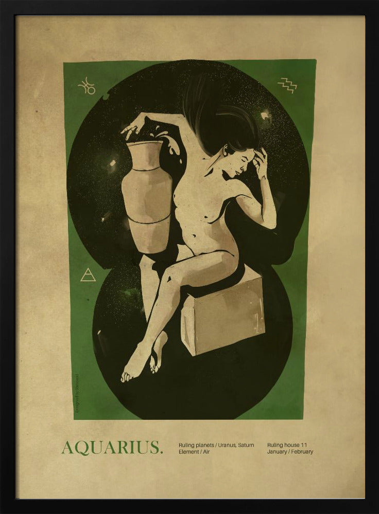 Vattumannen-tryck | Poster