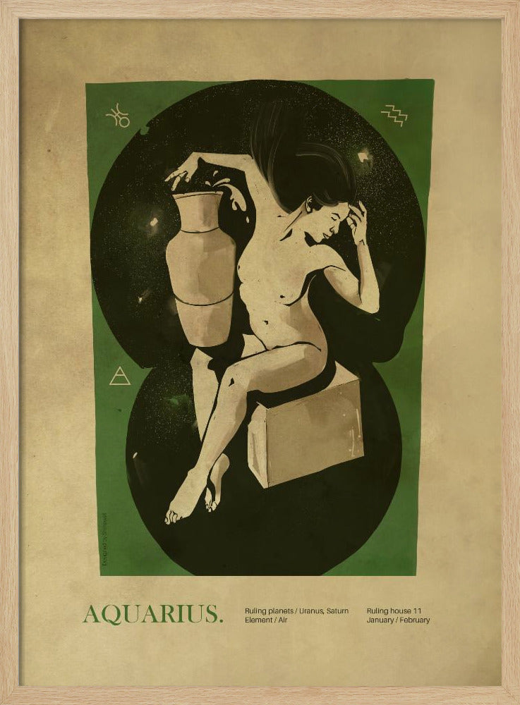 Vattumannen-tryck | Poster