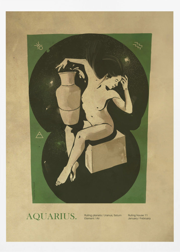 Vattumannen-tryck | Poster