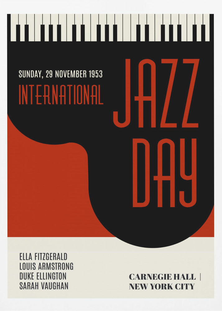 Jazzy Days   Dark Red | Poster
