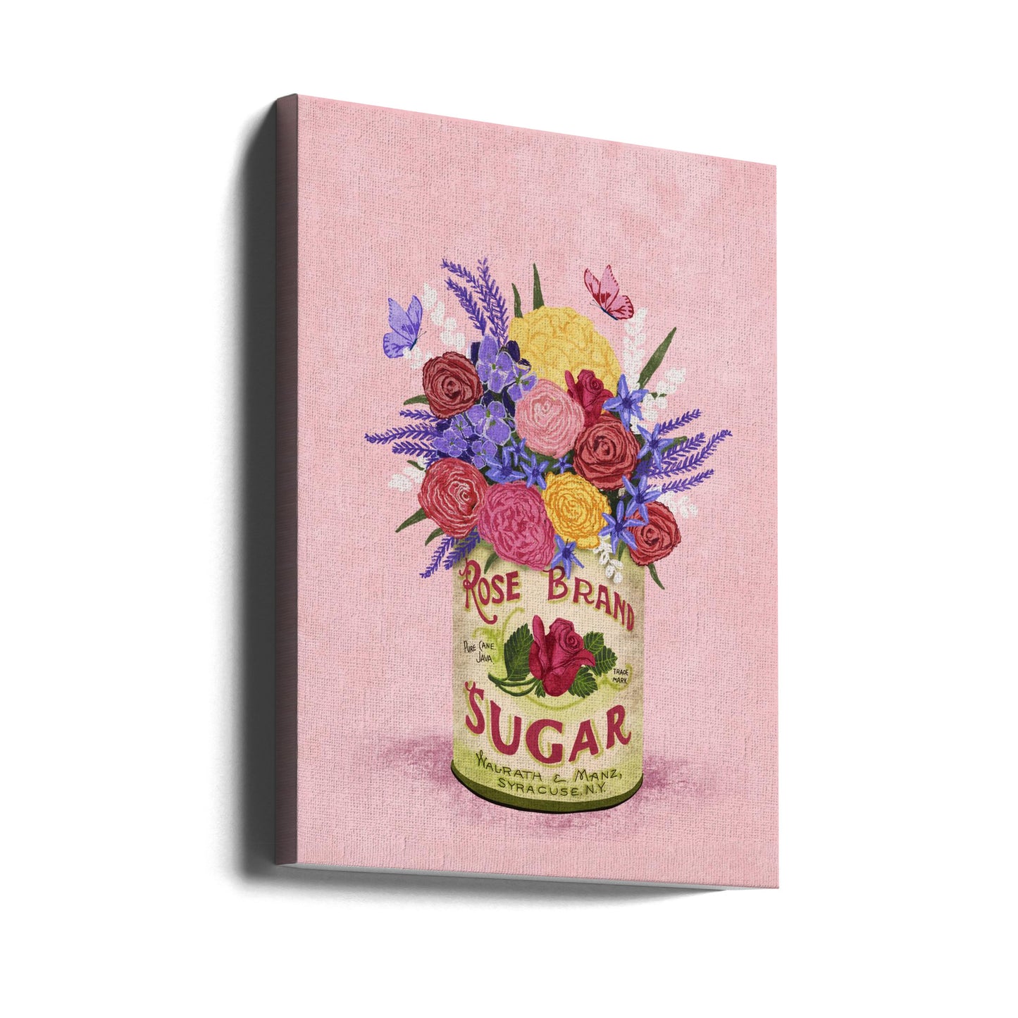 Kwiaty w puszce vintage | Wydruki na łótnie
