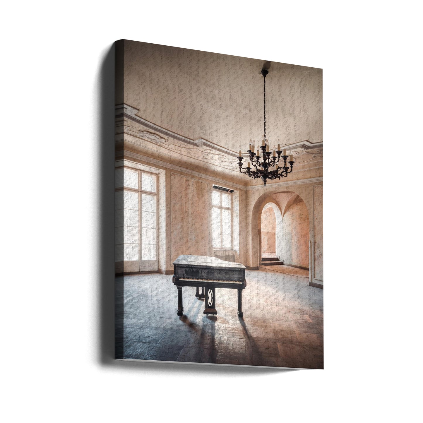Piano dans un château abandonné | Tableaux sur Toile
