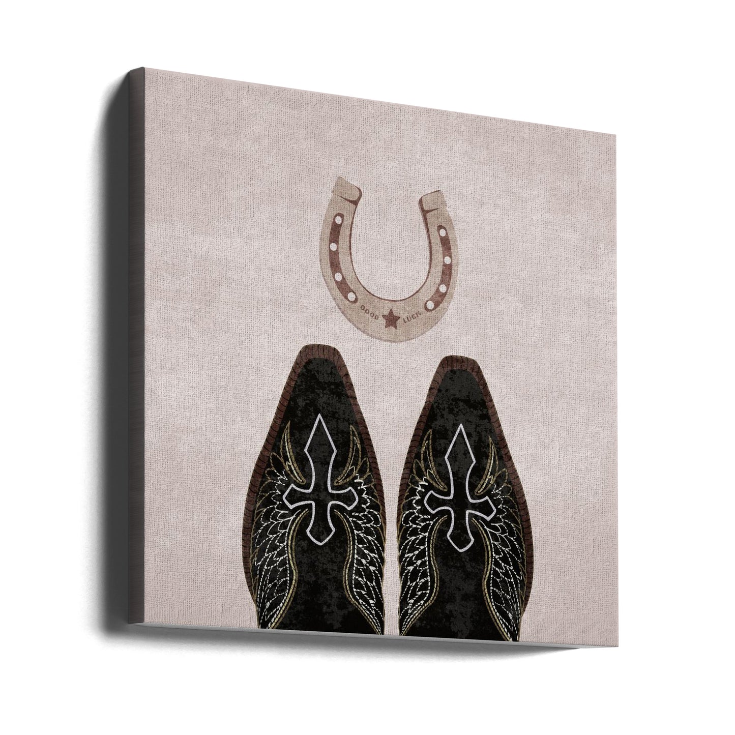 Cowboy Boots and Horseshoe | Canvas