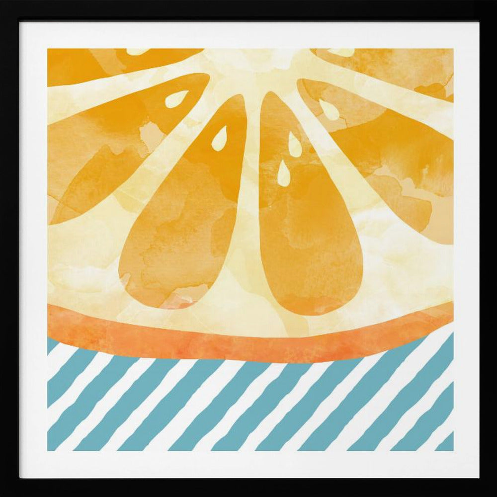 Orange abstrakt | Poster