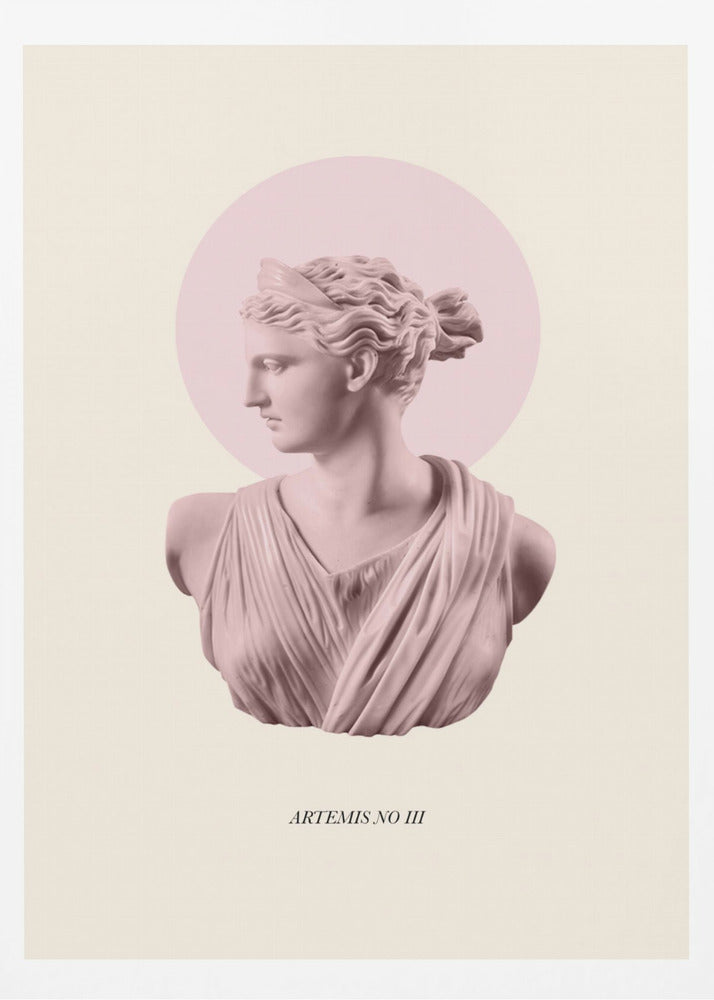 Pink Artemis with Halo | Poster