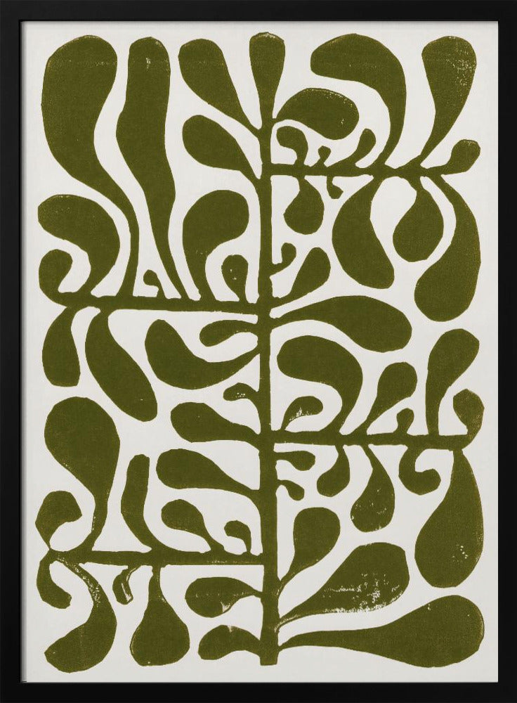 Linocut Plant #1 | Poster