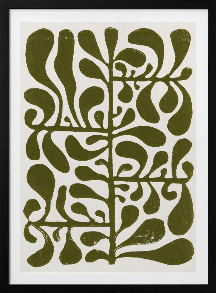 Linocut Plant #1 | Poster