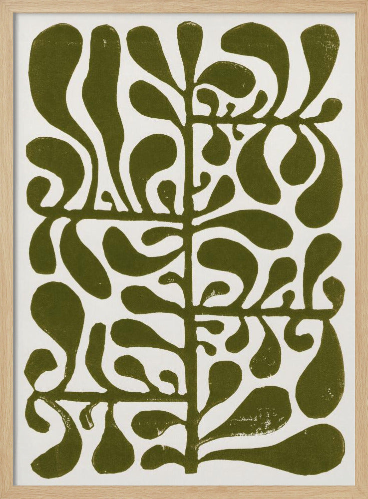 Linocut Plant #1 | Poster
