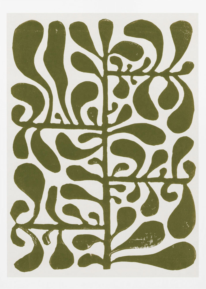 Linocut Plant #1 | Poster