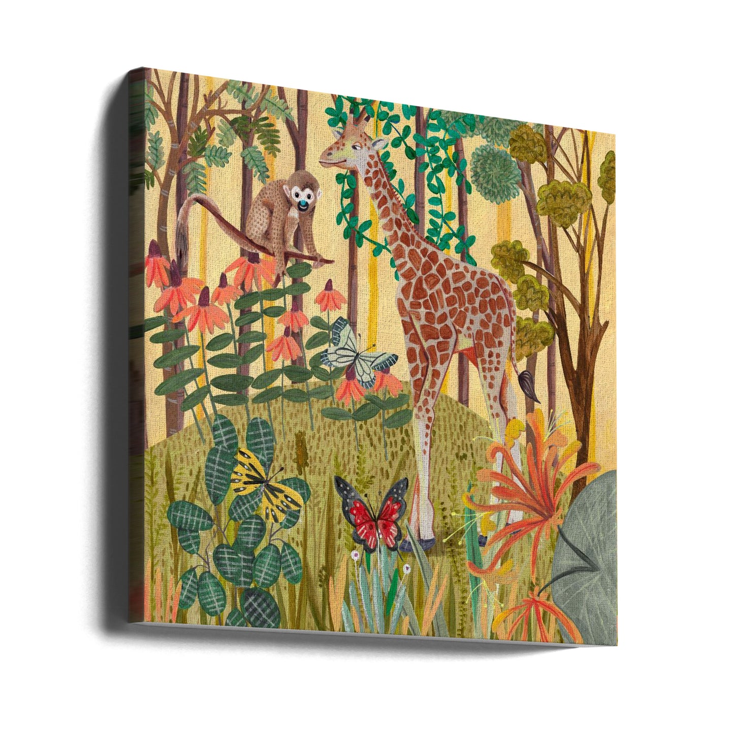 Giraff i naturen | Canvas