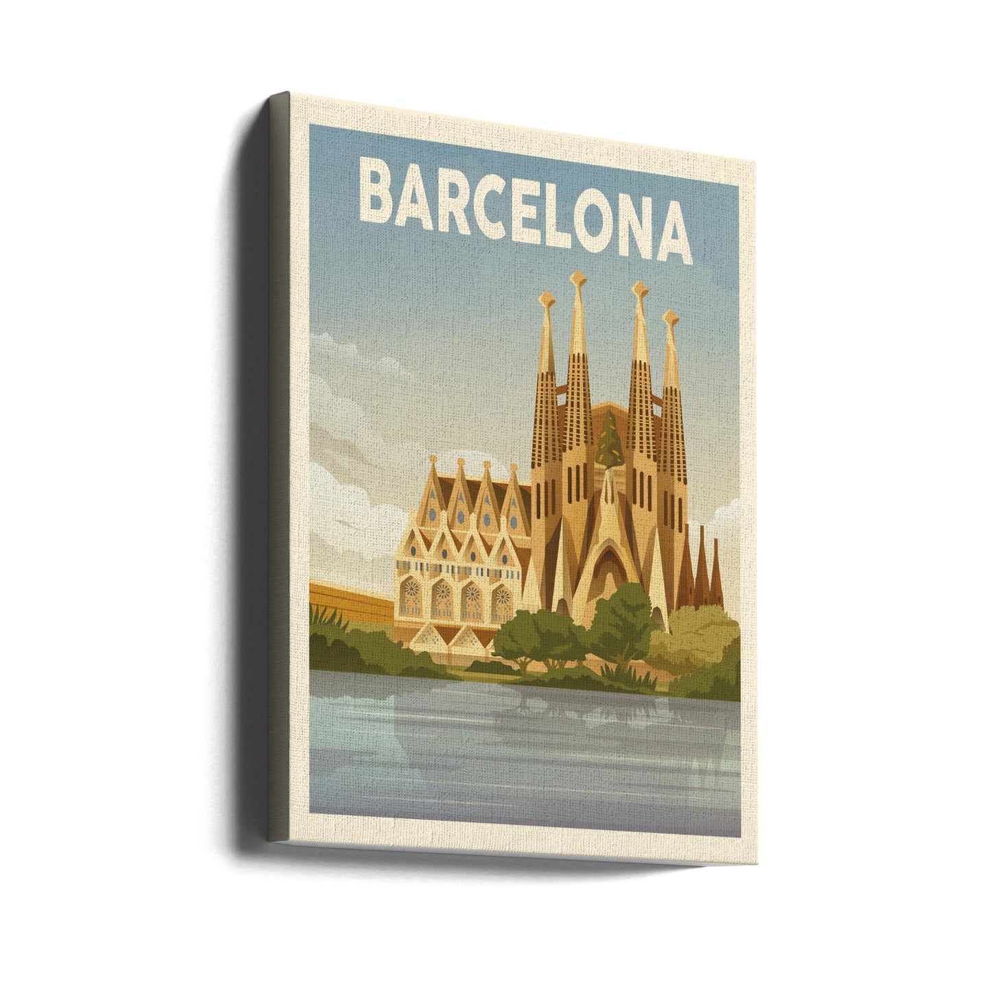 Barcelonan matkatuloste | Canvastaulut