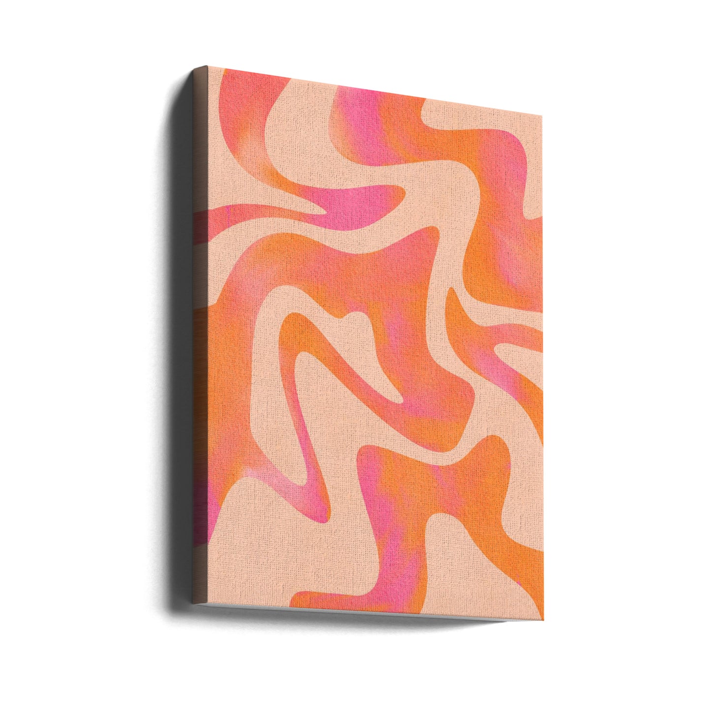 Onda abstracta - Peach Fuzz | Impresiones en Lienzo