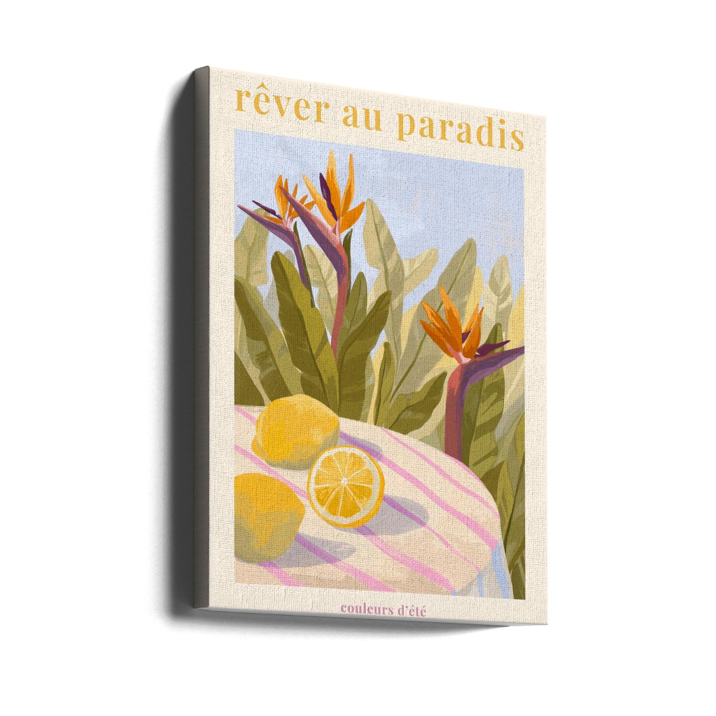 Drömmer om paradiset - Citron | Canvas