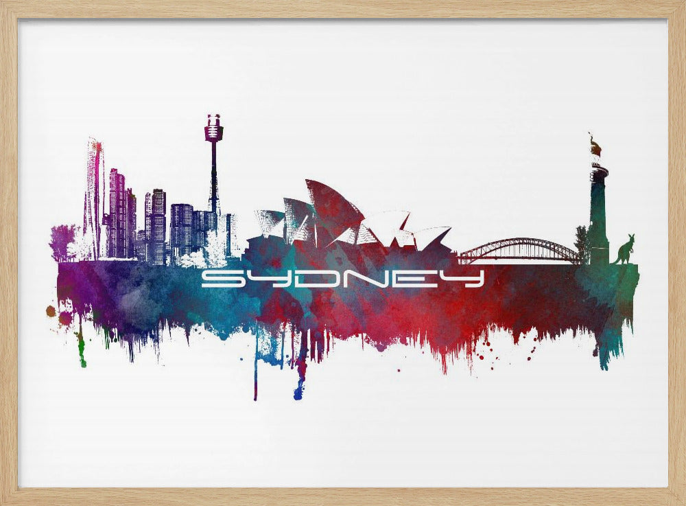 Sydney Australia Skyline City Art (2) | Poster