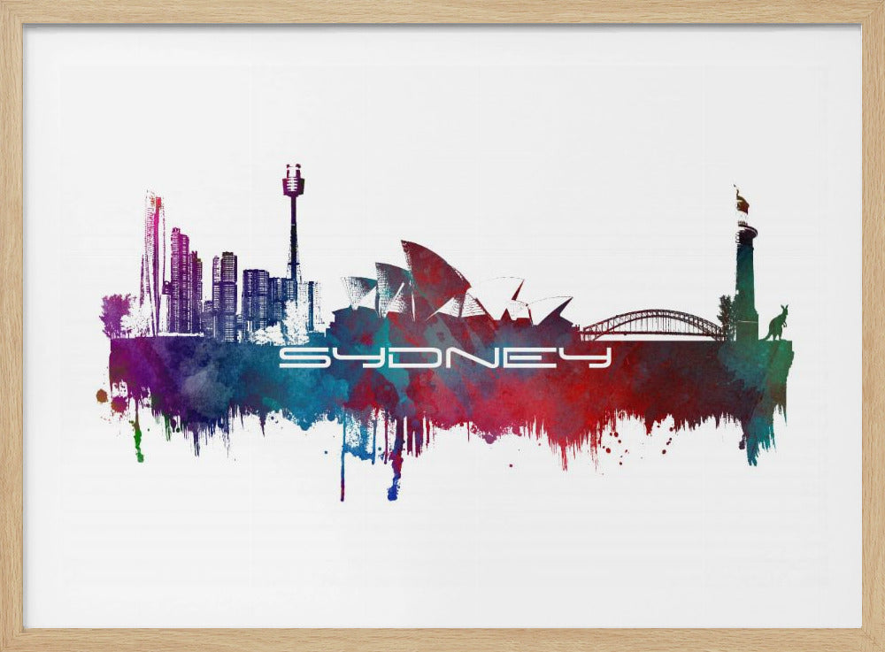 Sydney Australia Skyline City Art (2) | Poster