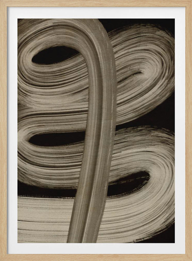 Beige streck nr 4 | Poster