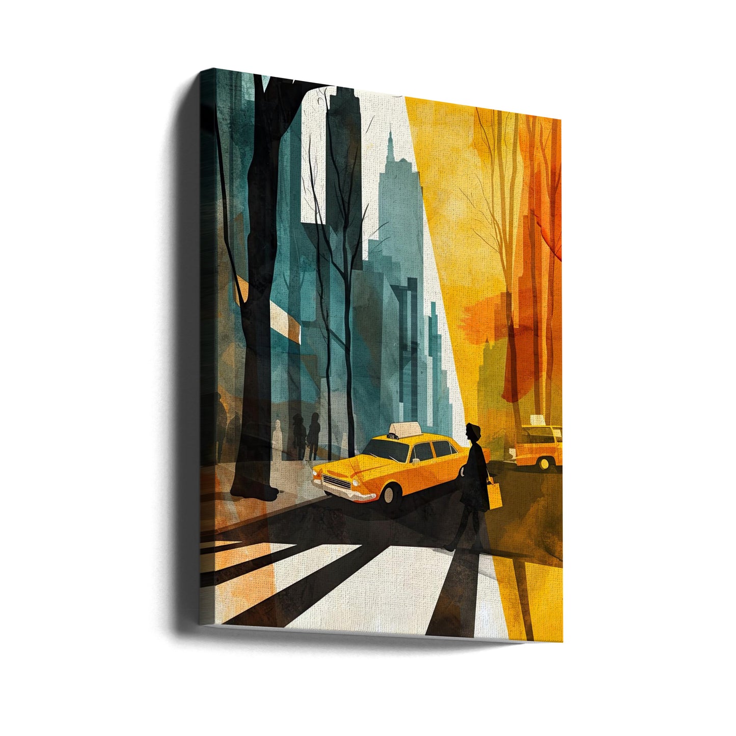 New York City aquarel digitaal schilderij (5) | Canvasprints