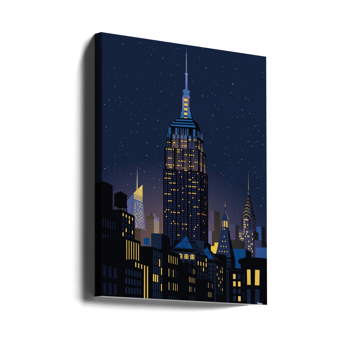 Manhattan de New York la nuit | Tableaux sur Toile