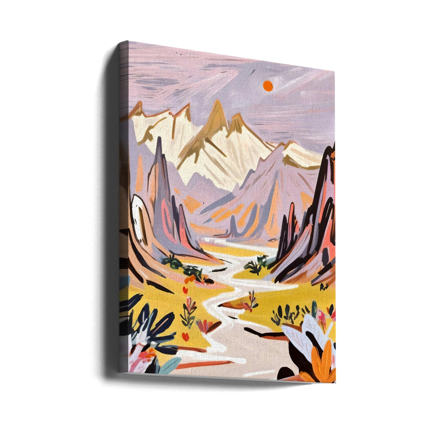 Lavendelgebergte | Canvasprints