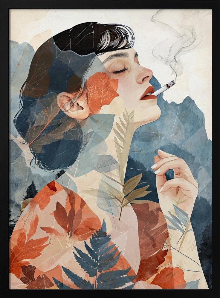 Smoking Woman art | Poster