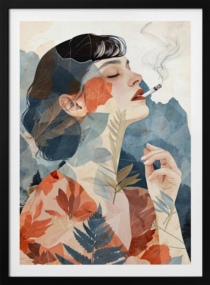 Smoking Woman art | Poster