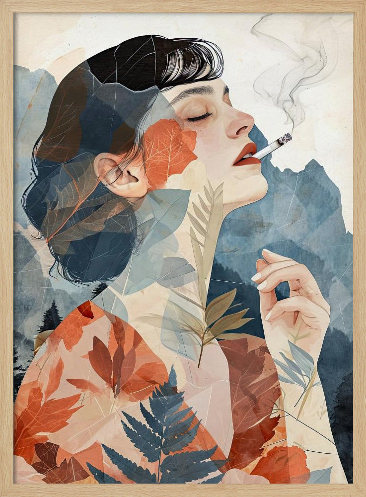 Smoking Woman art | Poster
