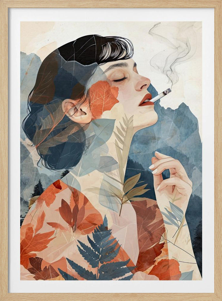 Smoking Woman art | Poster