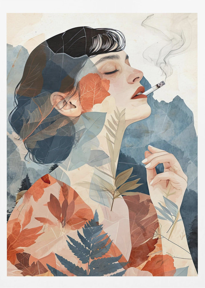 Smoking Woman art | Poster