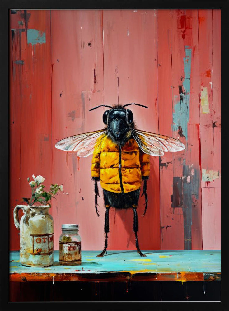Bee In the Kitchen Watercolor Animal Art | Poster