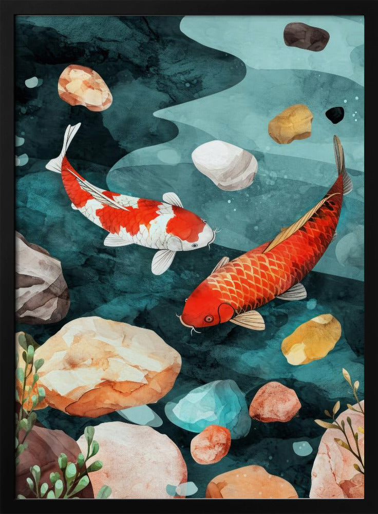 Fish Watercolor Animal Art | Poster