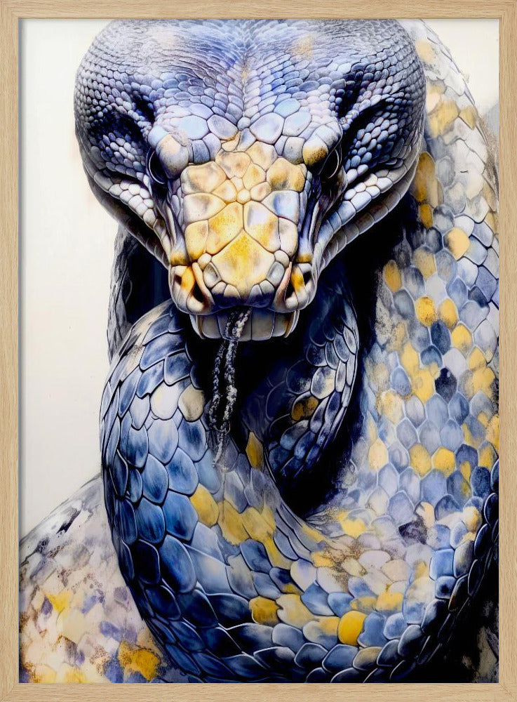 Schlange Aquarell Tier Kunst | Poster