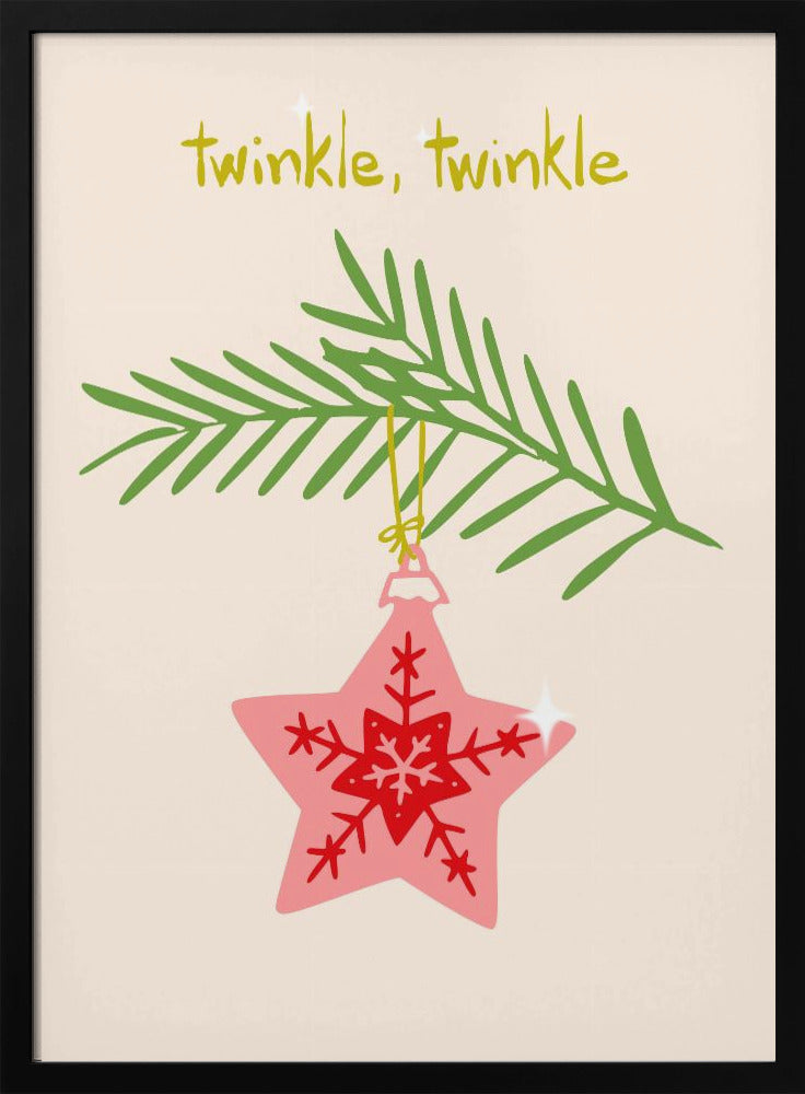 Cheerful twinkle Christmas star | Poster