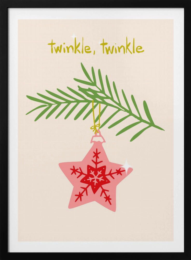 Cheerful twinkle Christmas star | Poster