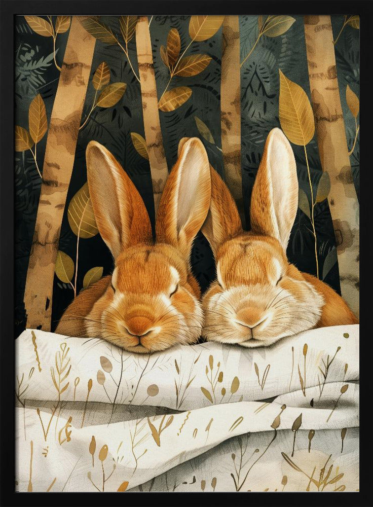 Bunny watercolor animal art 2 | Poster