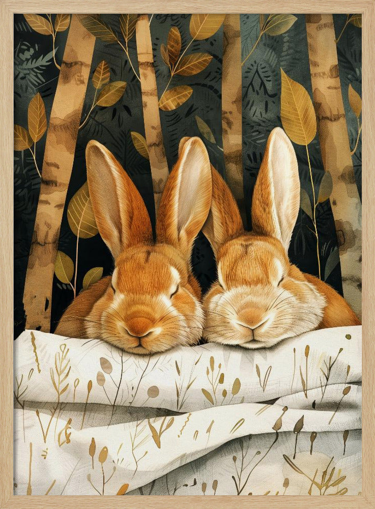 Bunny watercolor animal art 2 | Poster