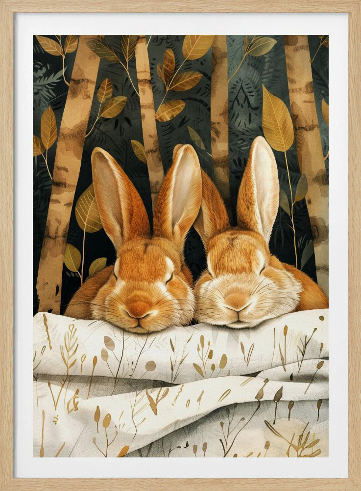 Bunny watercolor animal art 2 | Poster