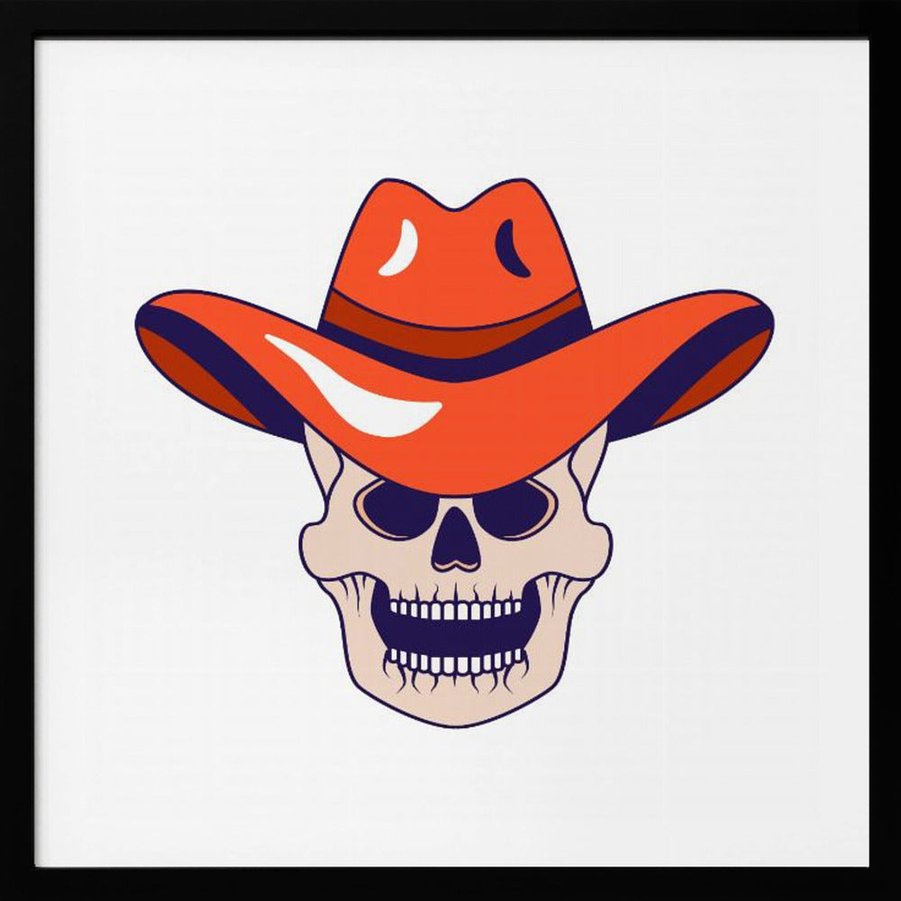 Icône de crâne de cow-boy | Posters - Affiche Artistique