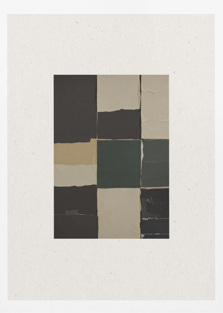 Textured Grid Harmony | Poster