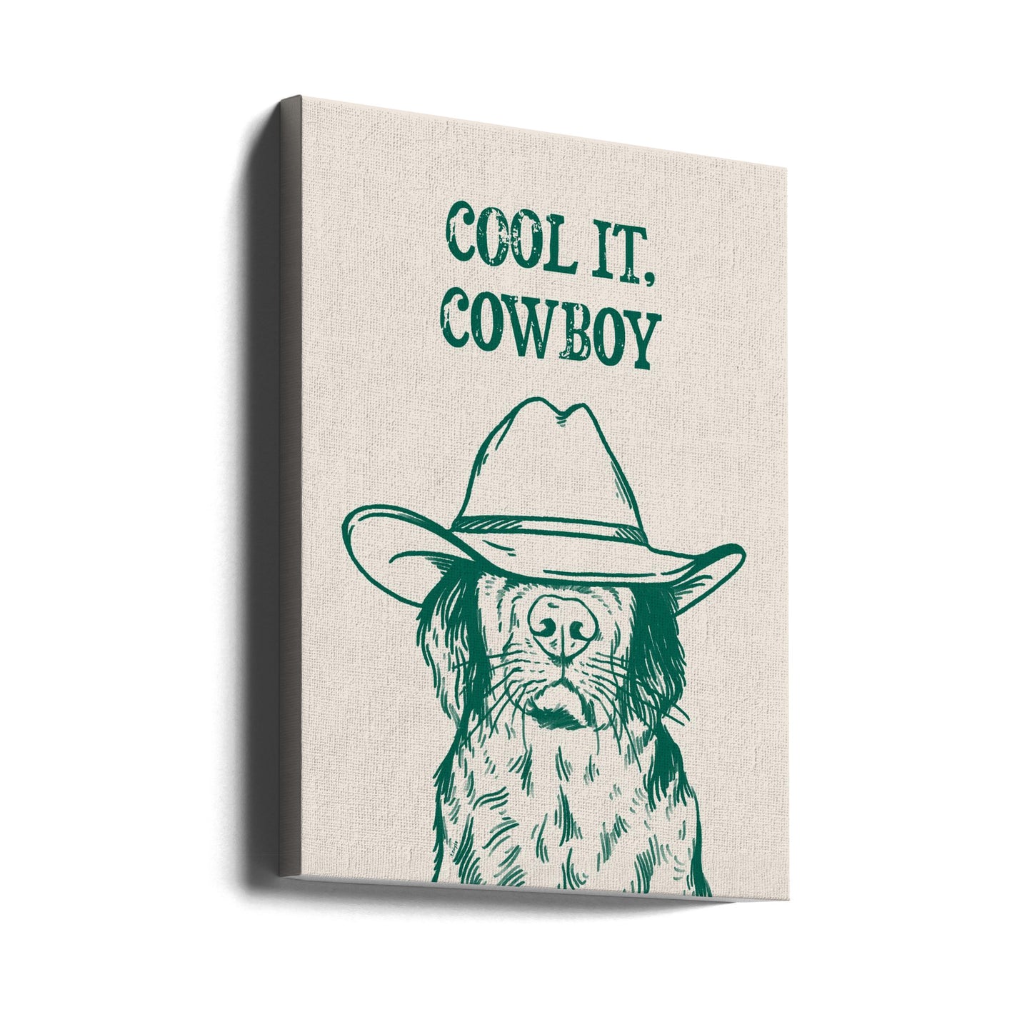 Cool it Cowboy Grün | Leinwand-Bilder