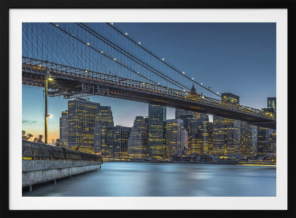 New York - Blå time over Manhattan | Plakater - Kunsttryk
