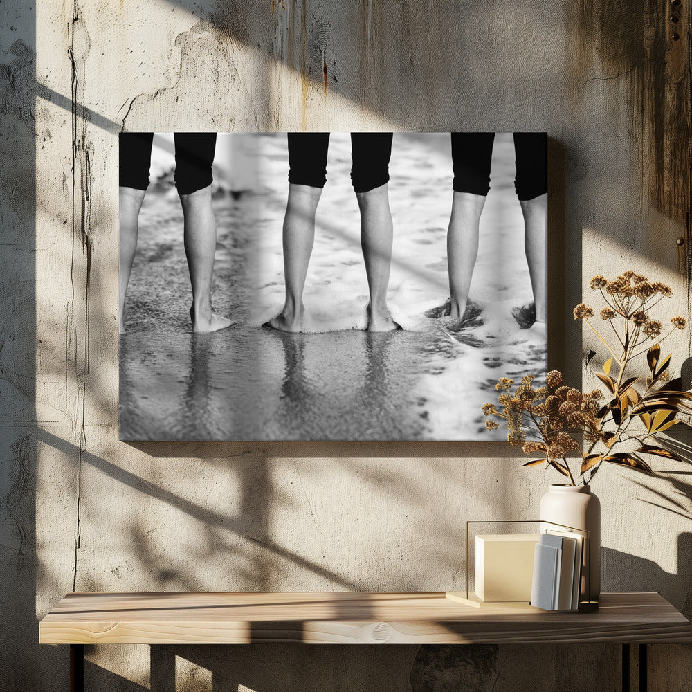 Pieds mouillés. | Tableaux sur Toile
