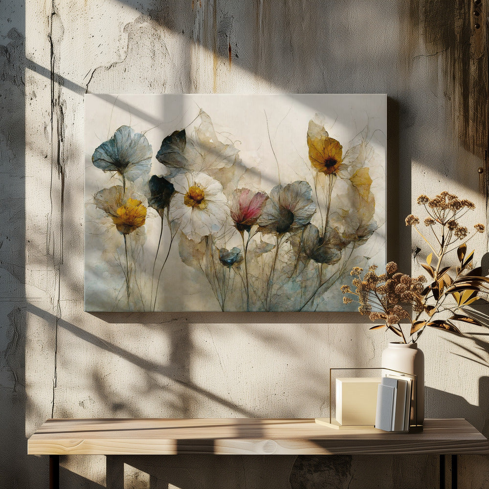 Bouquet di fiori secchi | Stampe su Tela
