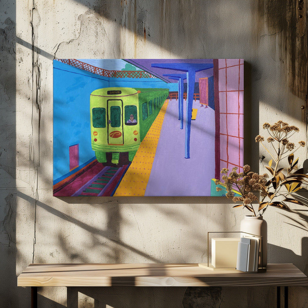 Trein naar Philly | Canvasprints