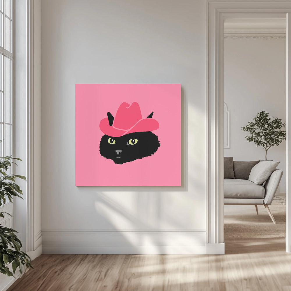 Marcy Den Söta Cowgirlkatten | Canvas